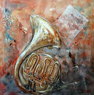Musical Instrument oil painting